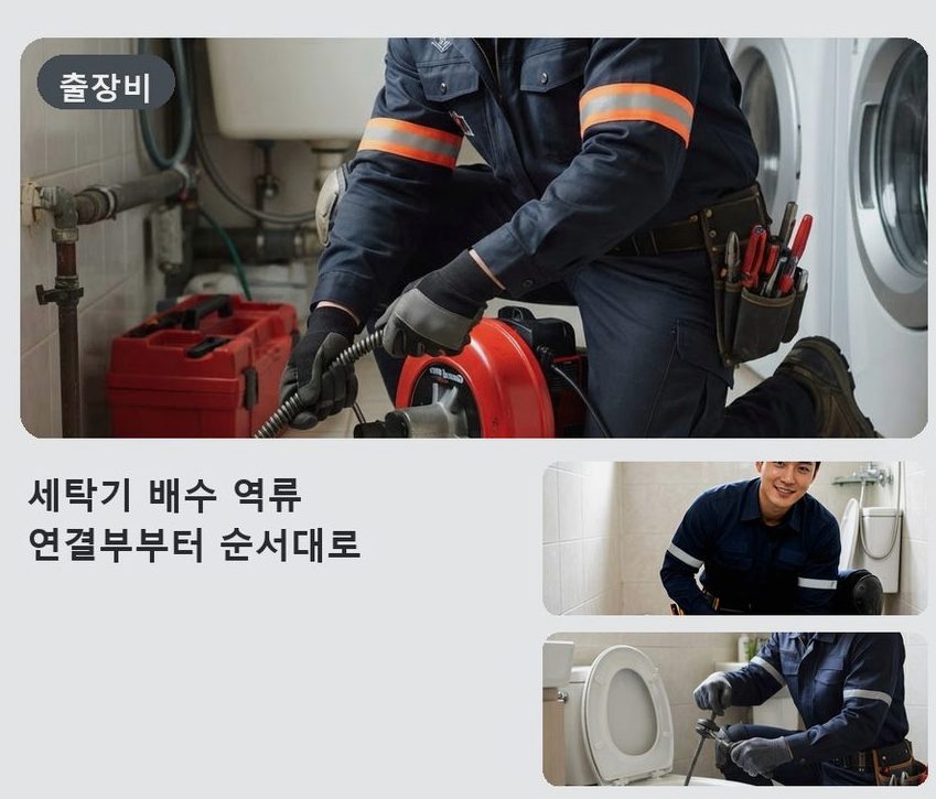 안양시동안구 부림동 화장실 하수구막힘 빠른 해결 현장 작업 사진 - 배관해결사
