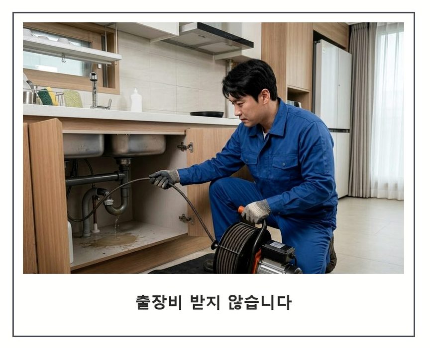부천시원미구 약대동 오수관막힘 야간 출동 현장 작업 사진 - 배관해결사