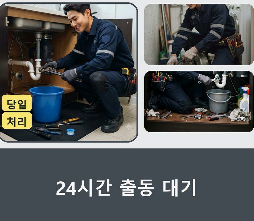 서울 서초구 양재동 싱크대막힘 출장비 무료 현장 작업 사진 - 배관해결사