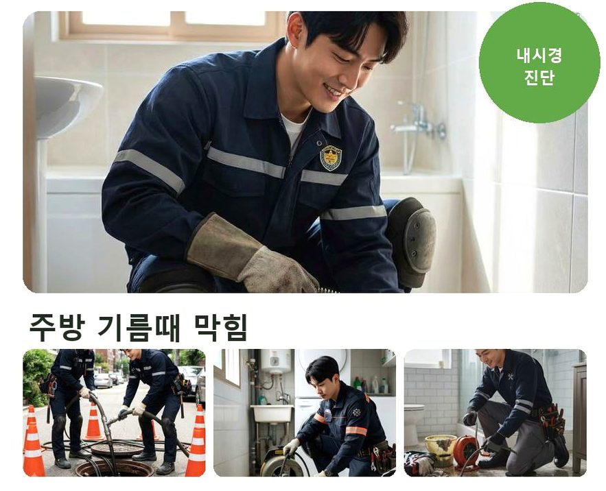 남양주시 양정동 싱크대막힘 전문 업체 현장 작업 사진 - 배관해결사