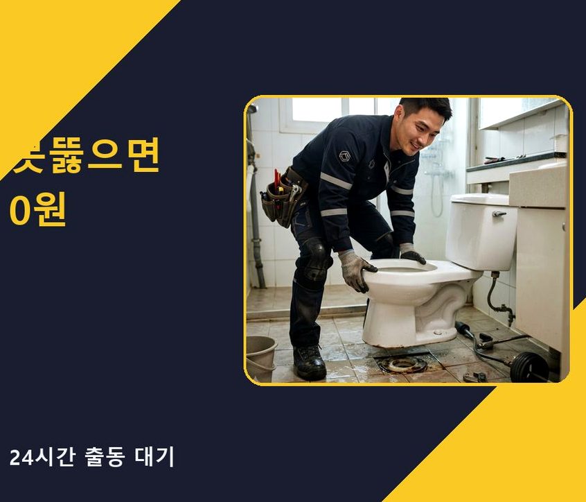 옹진군 영흥면내리 싱크대막힘 고압세척·관통 작업 모습