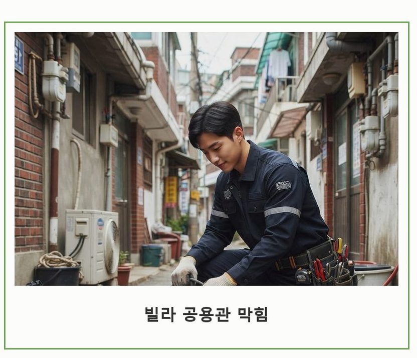 서울 서초구 원지동 변기막힘 고압세척·관통 작업 모습