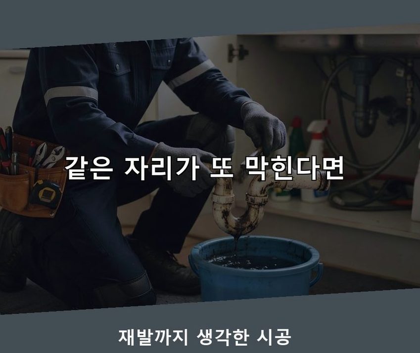 서울 중구 예관동 배수구막힘 당일 처리 현장 작업 사진 - 배관해결사