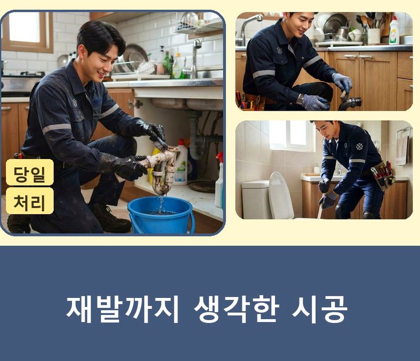 서울 중구 예장동 하수구막힘 빠른 해결 현장 작업 사진 - 배관해결사