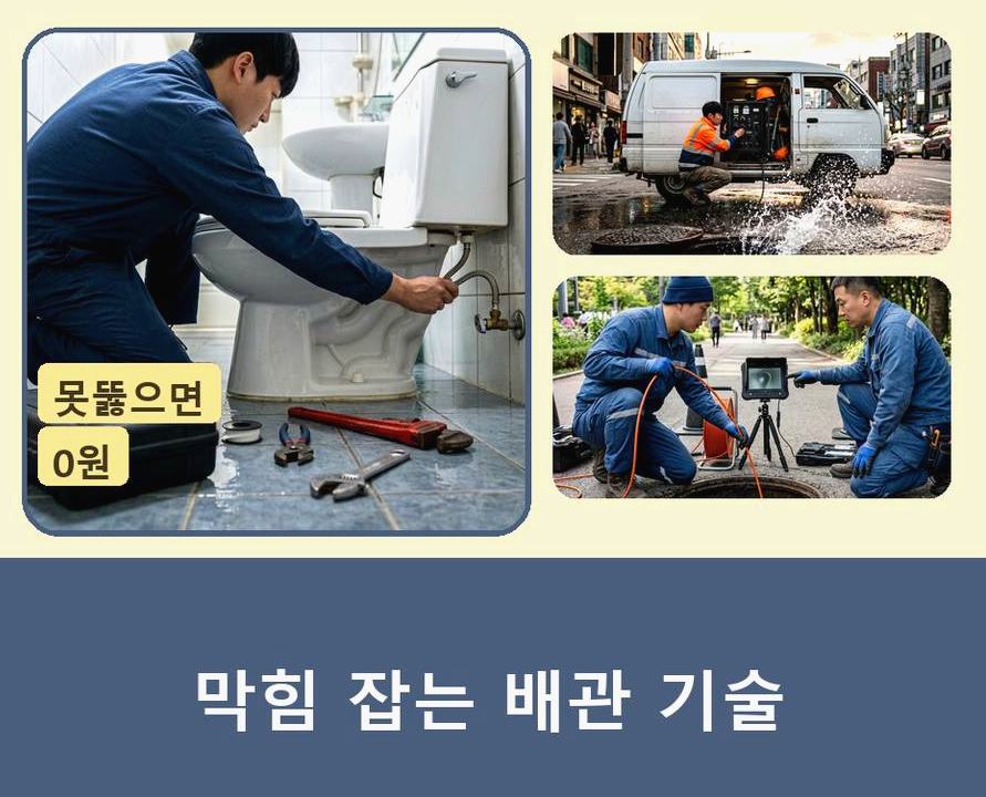평택시 오성면교포리 싱크대막힘 야간 출동 현장 작업 사진 - 배관해결사
