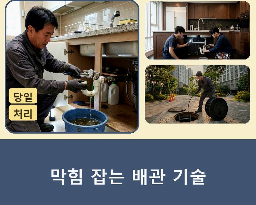 서울 강북구 우이동 변기막힘 비용 현장 작업 사진 - 배관해결사