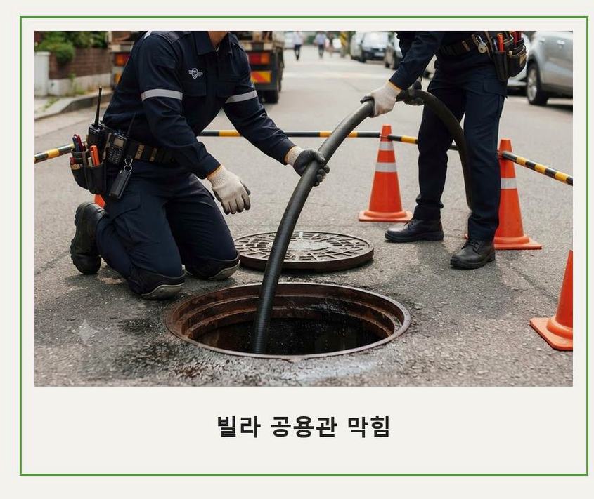 부천시원미구 도당동 싱크대막힘 고압세척·관통 작업 모습