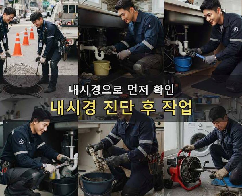 부천시원미구 원미동 하수구 냄새 당일 처리 현장 작업 사진 - 배관해결사