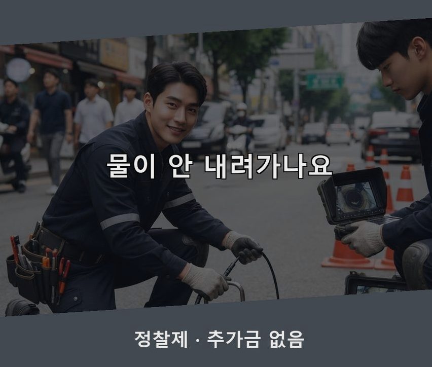 평택시 진위면가곡리 변기막힘 고압세척·관통 작업 모습