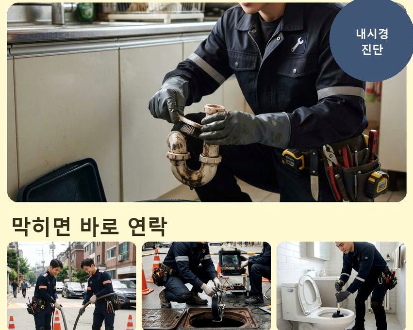성남시중원구 은행동 변기막힘 긴급출동 현장 작업 사진 - 배관해결사