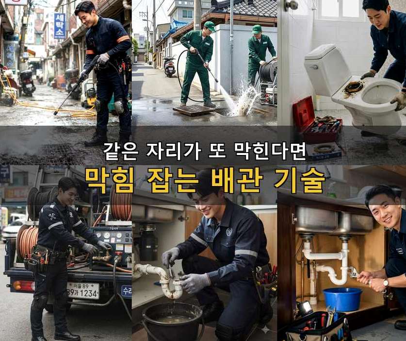 이천시 송정동 싱크대막힘 전문 업체 현장 작업 사진 - 배관해결사
