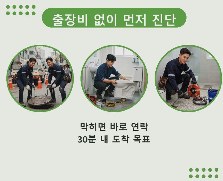 이천시 율현동 싱크대막힘 24시 출동 현장 작업 사진 - 배관해결사