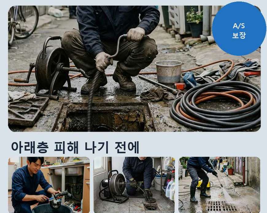 남양주시 일패동 변기막힘 뚫음 현장 작업 사진 - 배관해결사
