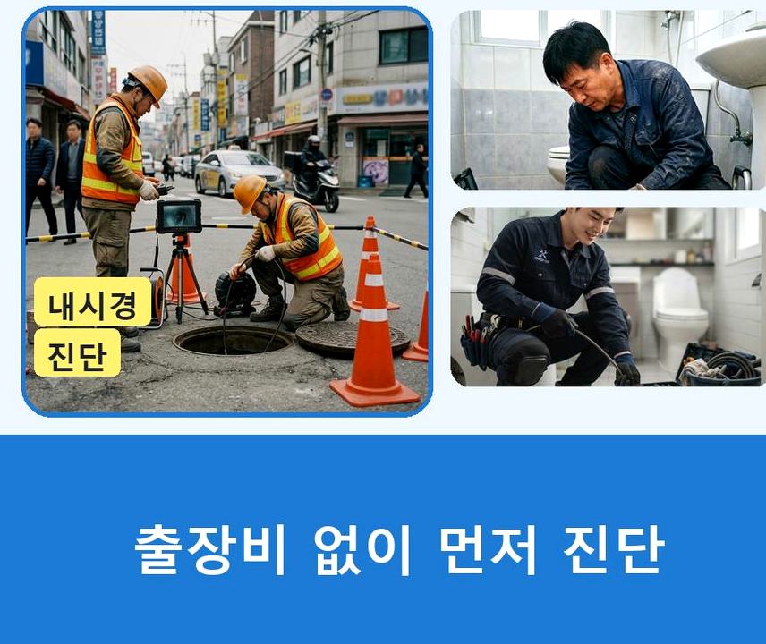 옹진군 자월면승봉리 오수관막힘 빠른 해결 현장 작업 사진 - 배관해결사
