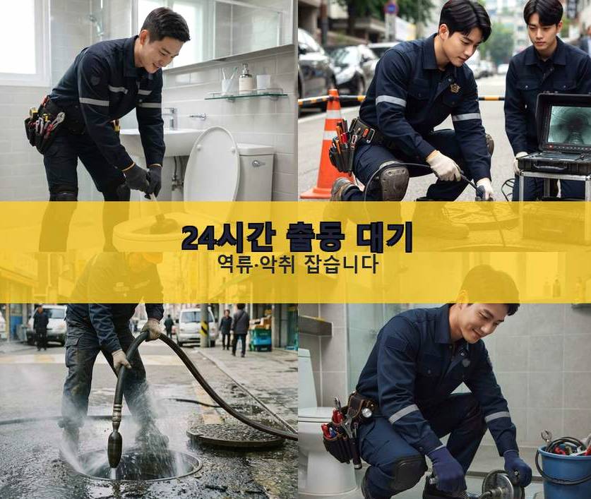 이천시 장록동 싱크대막힘 야간 출동 현장 작업 사진 - 배관해결사