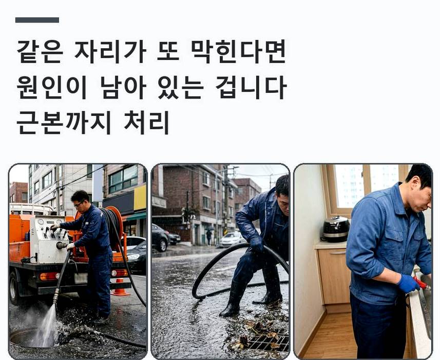 남양주시 조안면능내리 변기막힘 비용 현장 작업 사진 - 배관해결사