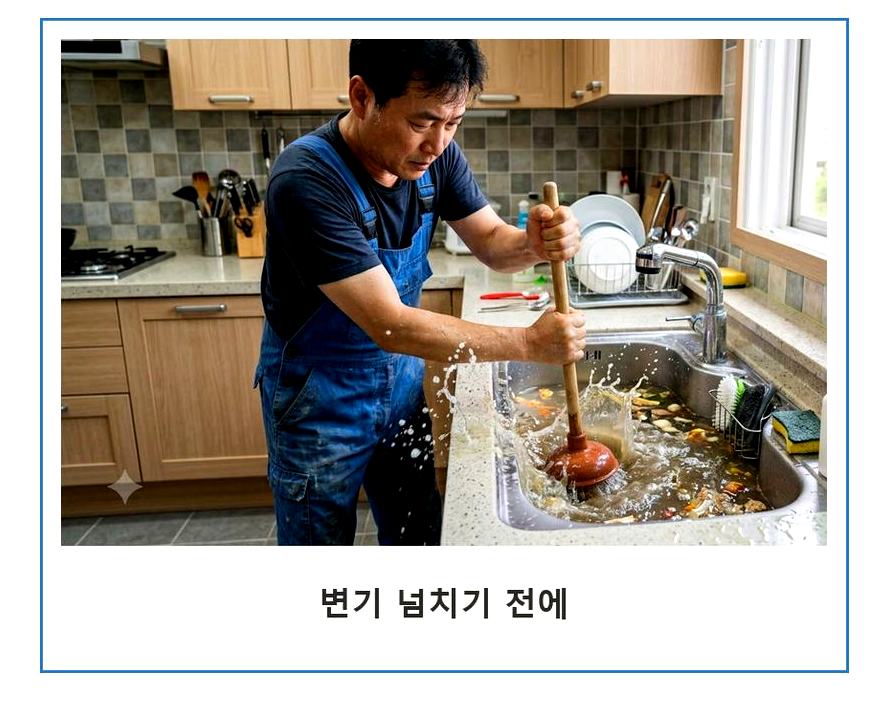 부천시원미구 춘의동 변기막힘 고압세척·관통 작업 모습