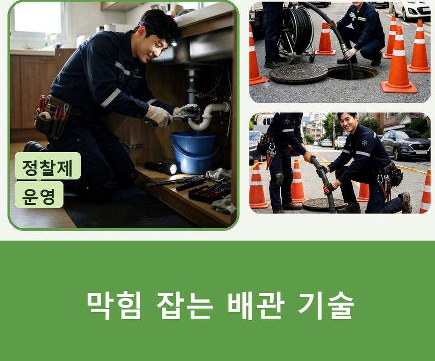 부천시원미구 중동 변기막힘 비용 현장 작업 사진 - 배관해결사