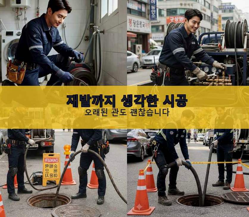 서울 은평구 증산동 변기막힘 가격 안내 현장 작업 사진 - 배관해결사