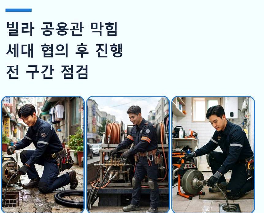 남양주시 지금동 하수구막힘 업체 현장 작업 사진 - 배관해결사