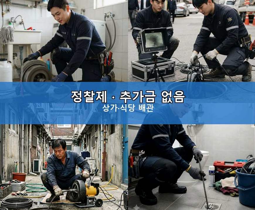 남양주시 진건읍배양리 싱크대막힘 출장비 무료 현장 작업 사진 - 배관해결사