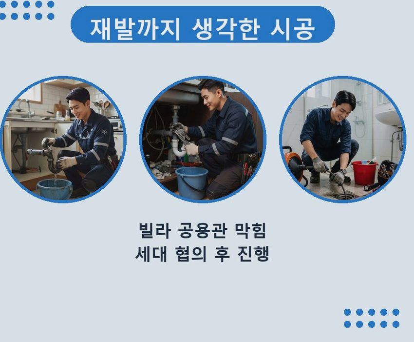 이천시 진리동 배수구막힘 당일 처리 현장 작업 사진 - 배관해결사
