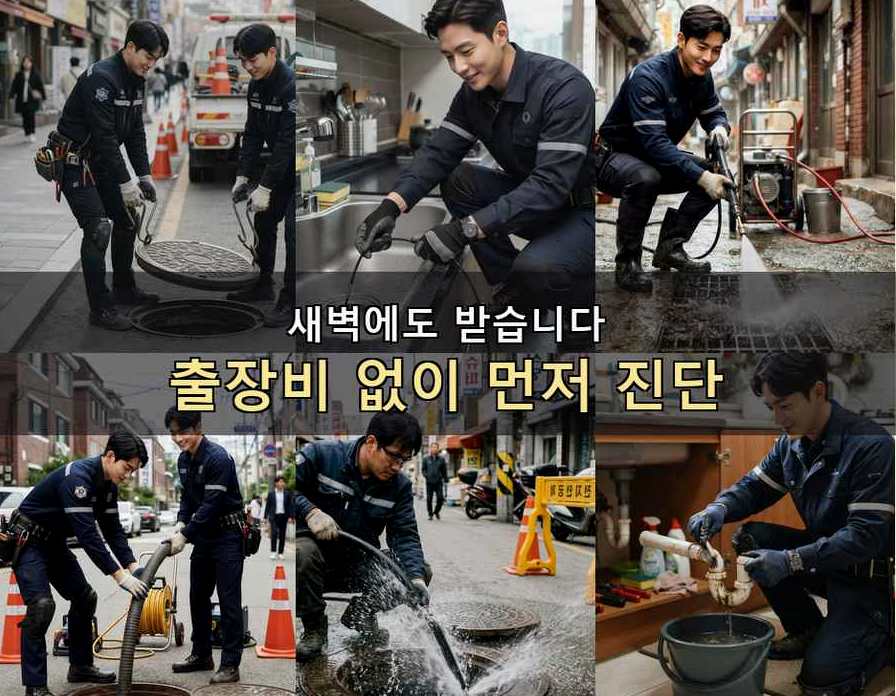 이천시 진리동 변기막힘 뚫음 현장 작업 사진 - 배관해결사