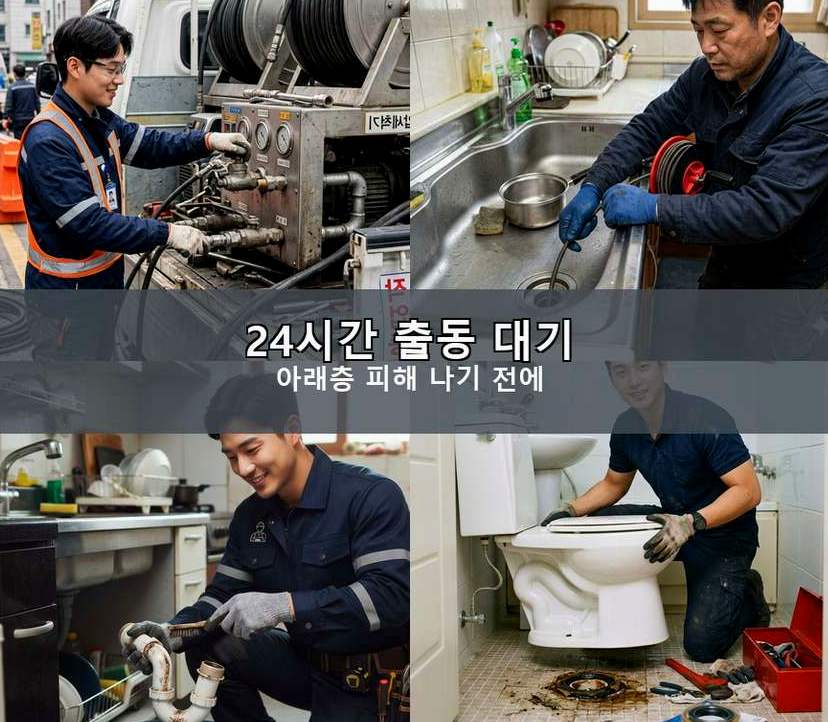 남양주시 진접읍금곡리 싱크대막힘 빠른 해결 현장 작업 사진 - 배관해결사