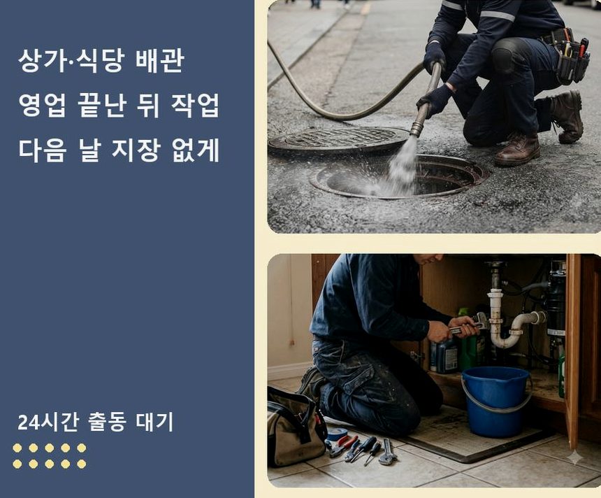 평택시 칠괴동 변기막힘 긴급출동 현장 작업 사진 - 배관해결사