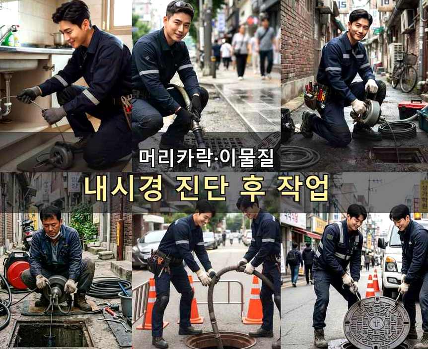 구리시 토평동 변기막힘 비용 현장 작업 사진 - 배관해결사