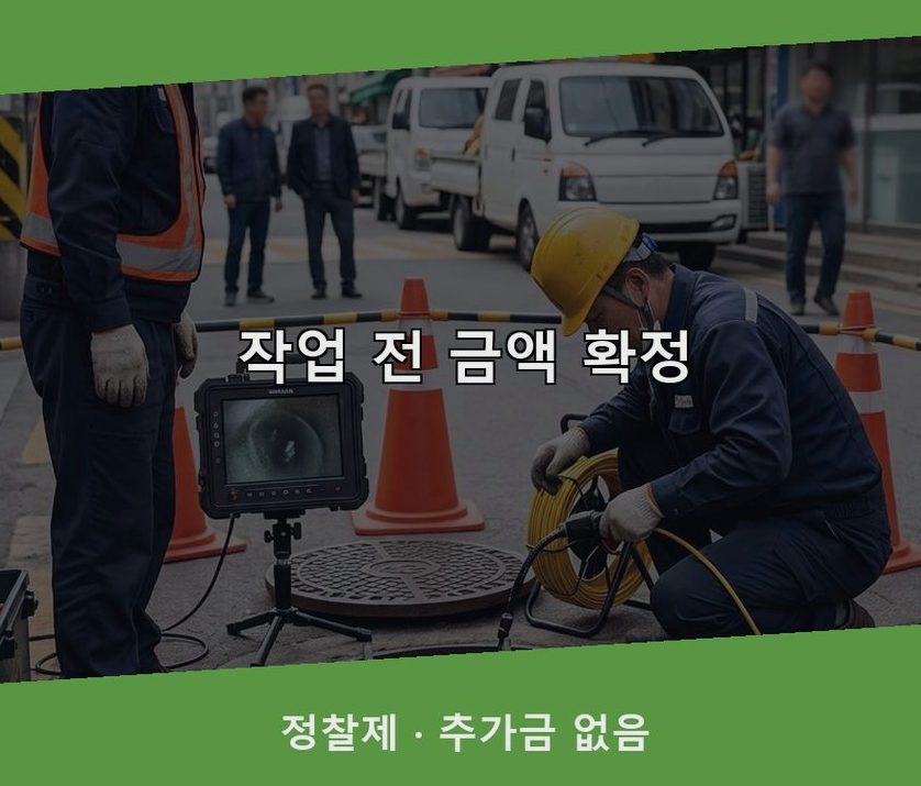 안양시동안구 평안동 배수구막힘 긴급출동 현장 작업 사진 - 배관해결사