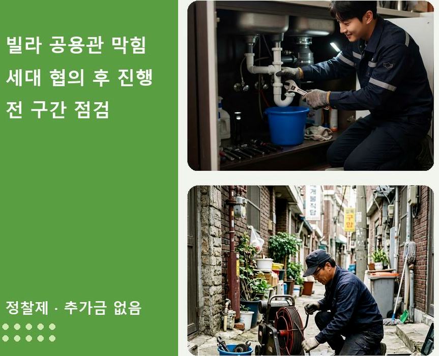 안양시동안구 평촌동 변기막힘 뚫음 현장 작업 사진 - 배관해결사