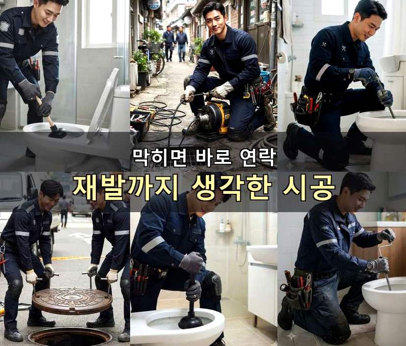 성남시중원구 하대원동 변기막힘 가격 안내 현장 작업 사진 - 배관해결사