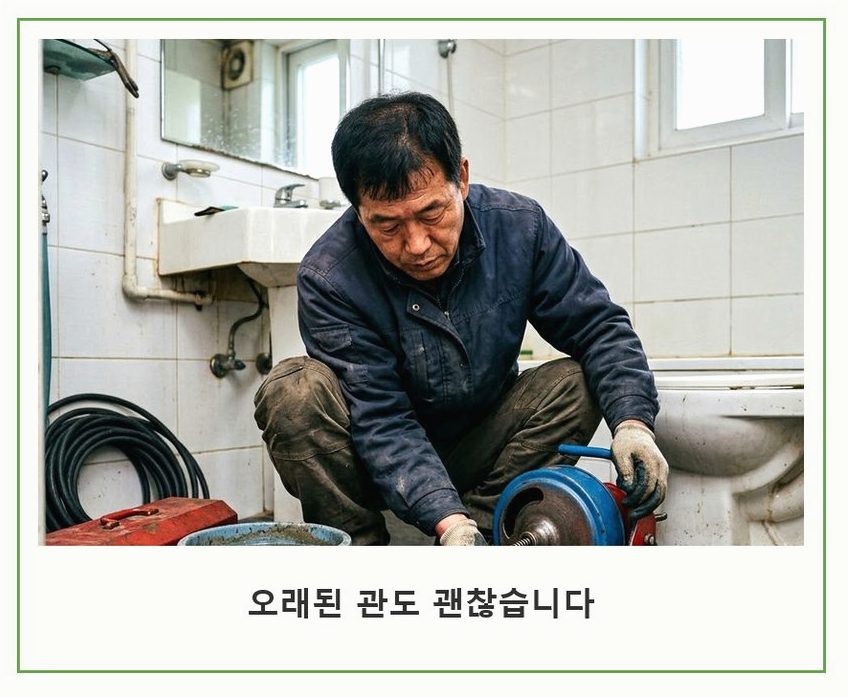 성남시분당구 하산운동 변기막힘 당일 처리 현장 작업 사진 - 배관해결사