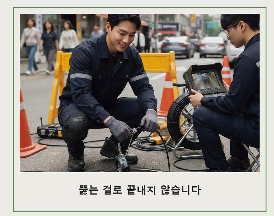 서울 마포구 합정동 배수구막힘 당일 처리 현장 작업 사진 - 배관해결사