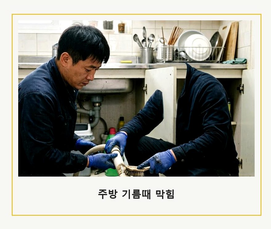 서울 마포구 합정동 하수구막힘 출장비 무료 현장 작업 사진 - 배관해결사