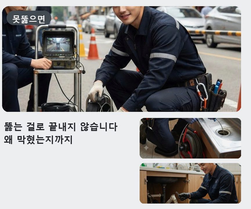 서울 마포구 현석동 배수구막힘 가격 안내 현장 작업 사진 - 배관해결사