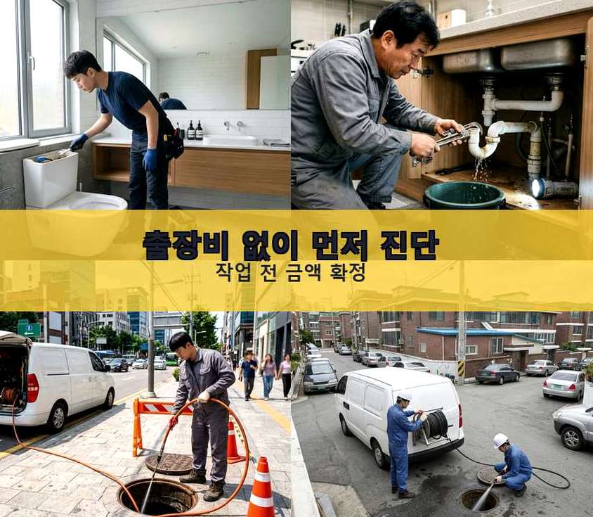 서울 마포구 구수동 고압세척 고압세척·관통 작업 모습