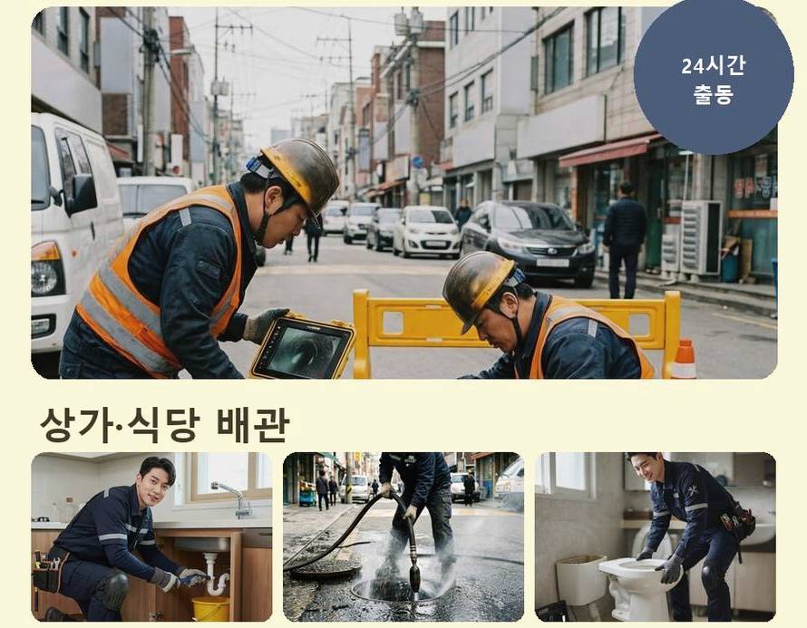 서울 마포구 현석동 하수구막힘 빠른 해결 현장 작업 사진 - 배관해결사