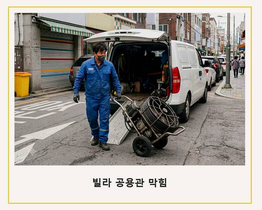 남양주시 호평동 배수구막힘 가격 안내 현장 작업 사진 - 배관해결사