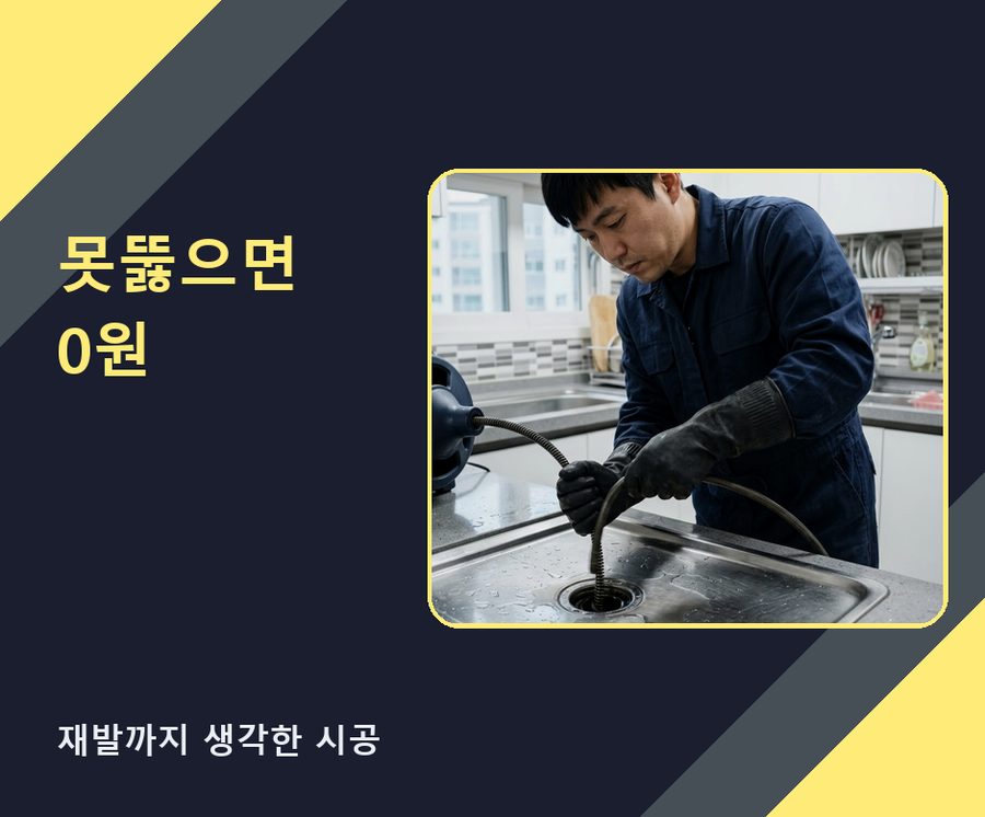 부천시소사구 계수동 하수구막힘 고압세척·관통 작업 모습