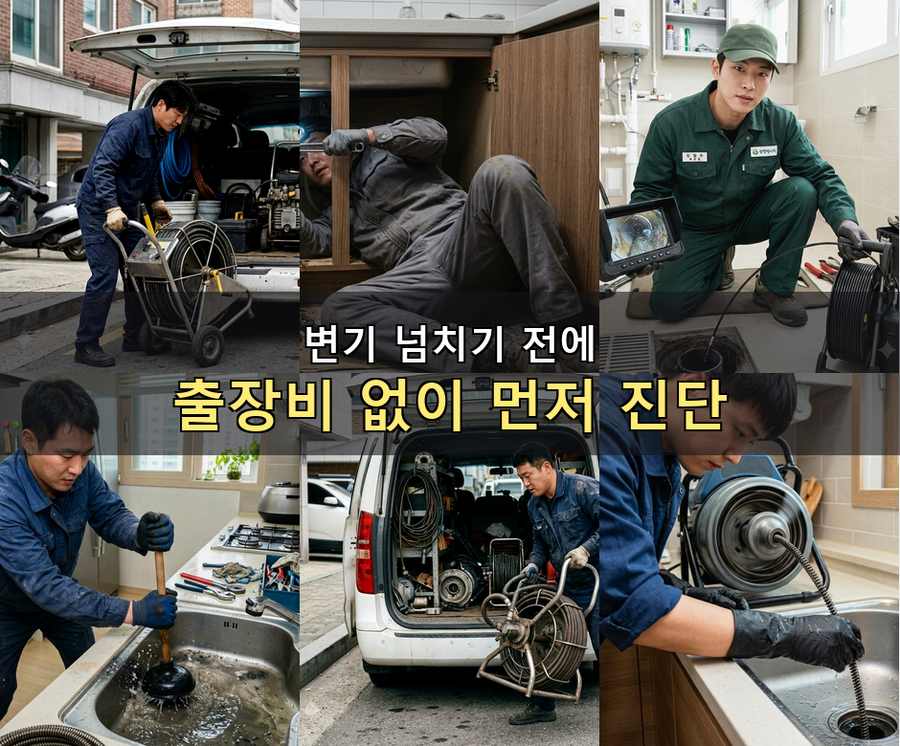 용인시처인구 고림동 배수구막힘 가격 안내 현장 작업 사진 - 배관해결사