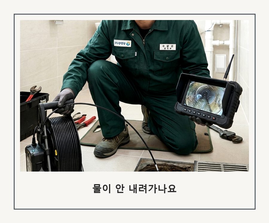 서울 마포구 노고산동 싱크대막힘 야간 출동 현장 작업 사진 - 배관해결사