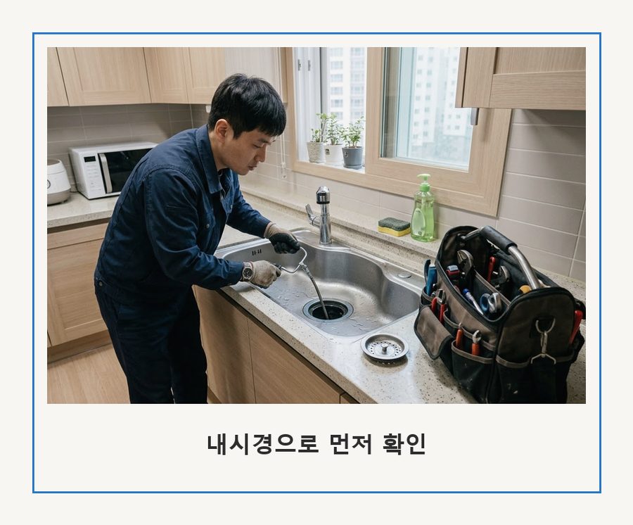 옹진군 대청면대청리 하수구막힘 빠른 해결 현장 작업 사진 - 배관해결사