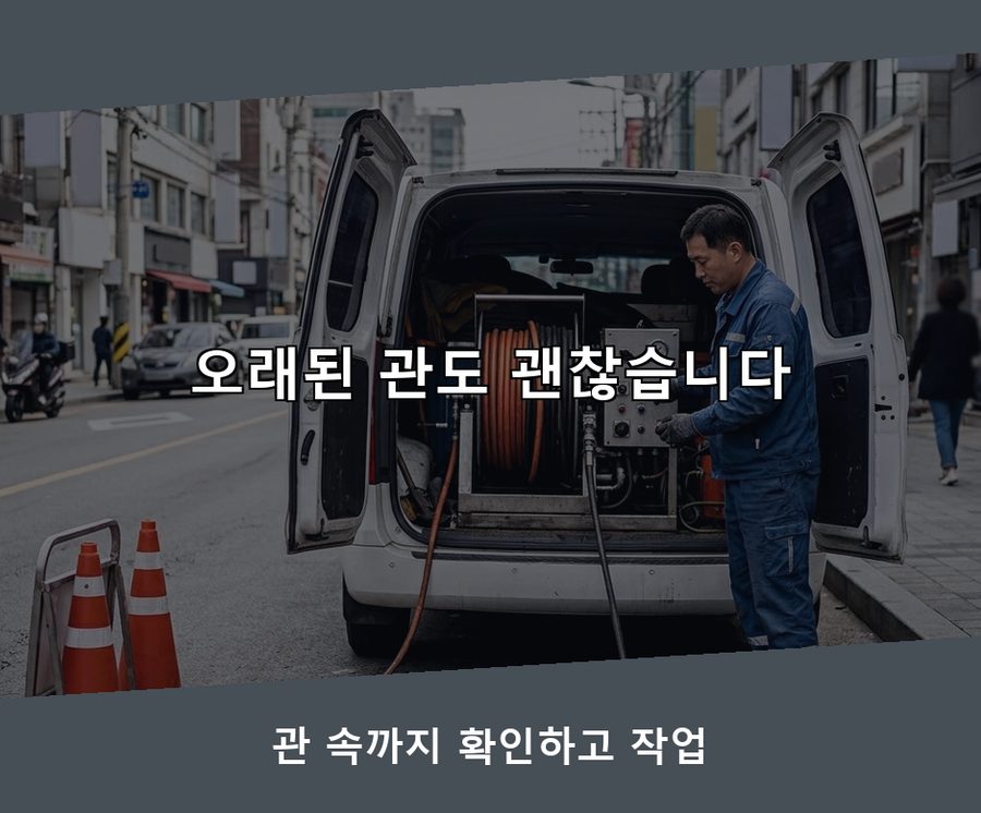 안산시단원구 고잔동 싱크대막힘 전문 업체 현장 작업 사진 - 배관해결사