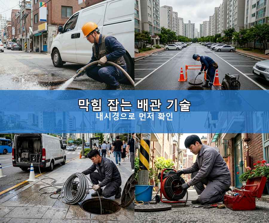 서울 은평구 갈현동 하수구막힘 빠른 해결 현장 작업 사진 - 배관해결사