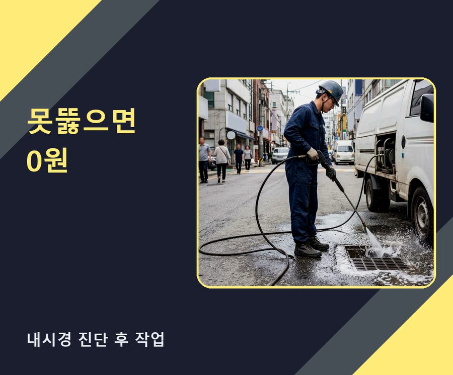서울 강북구 번동 변기막힘 비용 현장 작업 사진 - 배관해결사