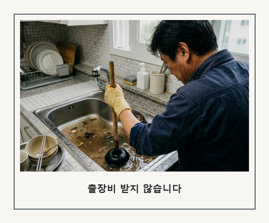 구리시 갈매동 싱크대막힘 고압세척·관통 작업 모습